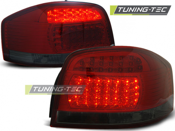 LED Upgrade Design Rückleuchten für Audi A3 8P 03-08 rot/rauch