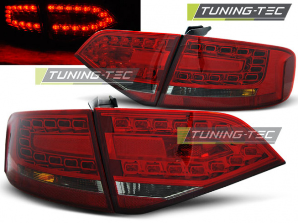 LED Upgrade Design Rückleuchten für Audi A4 B8 (8K) Limousine 08-11 rot/rauch