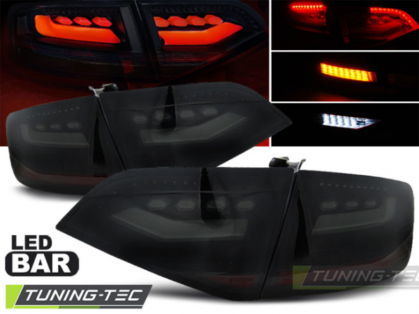 Voll LED Lightbar Design Rückleuchten für Audi A4 B8 (8K) Limousine 08-11 schwarz/rauch