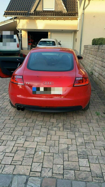 Voll LED Lightbar Design Rückleuchten für Audi TT 8J 06-14 rot/klar mit dynamischem Blinker