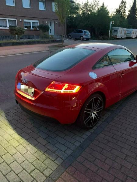Voll LED Lightbar Design Rückleuchten für Audi TT 8J 06-14 rot/klar mit dynamischem Blinker