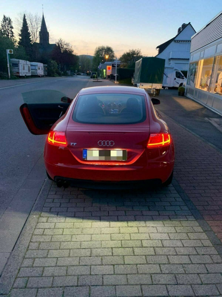 Voll LED Lightbar Design Rückleuchten für Audi TT 8J 06-14 rot/klar mit dynamischem Blinker