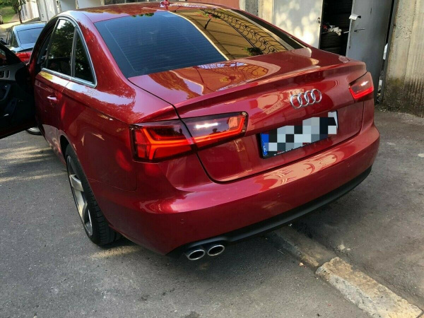 LED Lightbar Design Rückleuchten für Audi A6 4G (C7) Limousine 11-14 rot/klar
