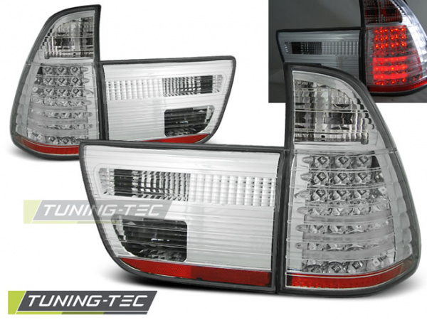 LED Upgrade Design Rückleuchten für BMW X5 E53 99-03 chrom
