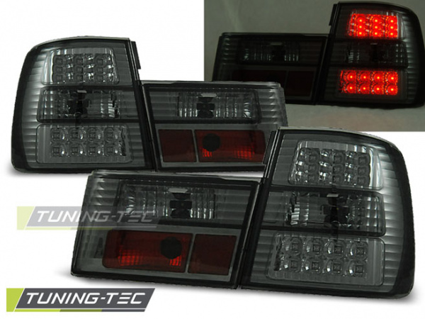 LED Upgrade Design Rückleuchten für BMW 5er E34 88-95 schwarz/rauch