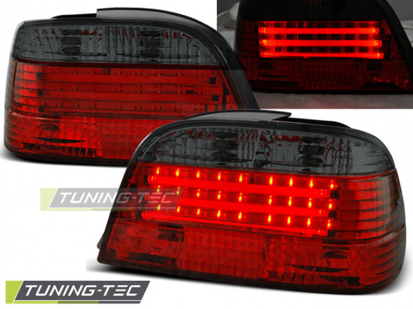 LED Upgrade Design Rückleuchten für BMW 7er E38 94-01 rot/rauch