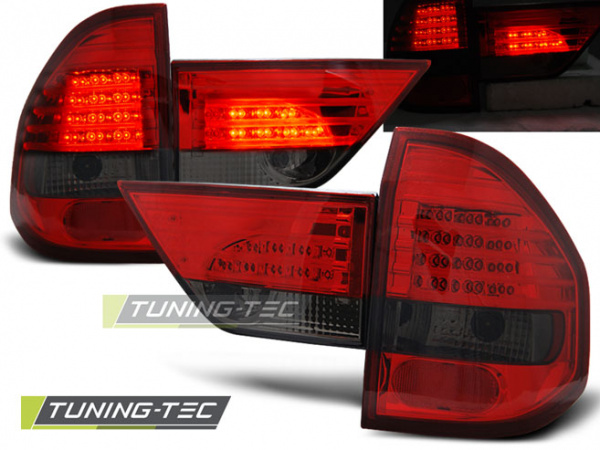 LED Upgrade Design Rückleuchten für BMW X3 E83 01-06 rot/rauch