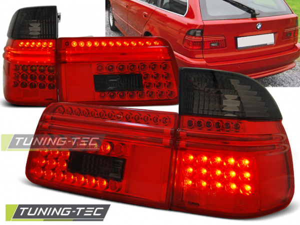 LED Upgrade Design Rückleuchten für BMW 5er E39 Touring 97-00 rot/rauch