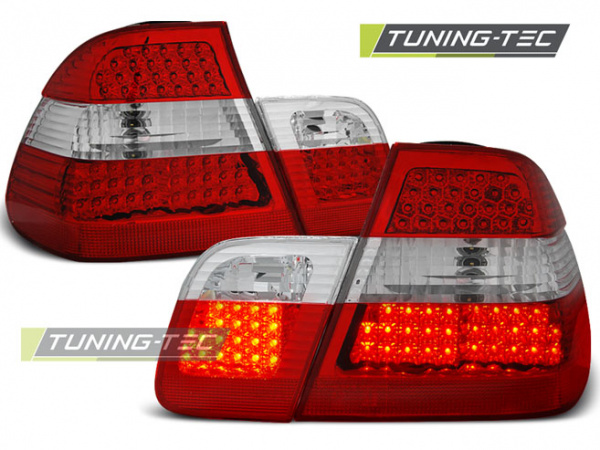 LED Upgrade Design Rückleuchten für BMW 3er E46 Limousine 98-01 rot/weiß
