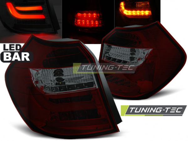 LED Upgrade Design Rückleuchten für BMW 1er E87/E81 LCI 07-11 rot/rauch