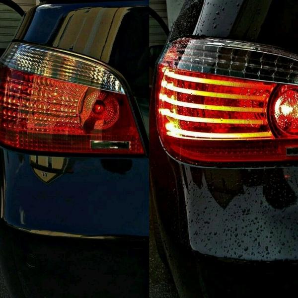 LED Upgrade Design Rückleuchten für BMW 5er E60 Limousine 03-07 rot/klar mit LED Blinker