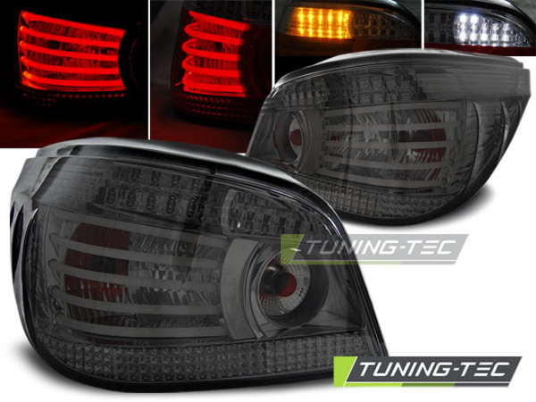 LED Upgrade Design Rückleuchten für BMW 5er E60 Limousine 03-07 rauch mit LED Blinker