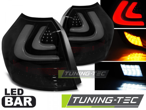 Voll LED Lightbar Design Rückleuchten für BMW 1er E87/E81 04-07 schwarz/rauch