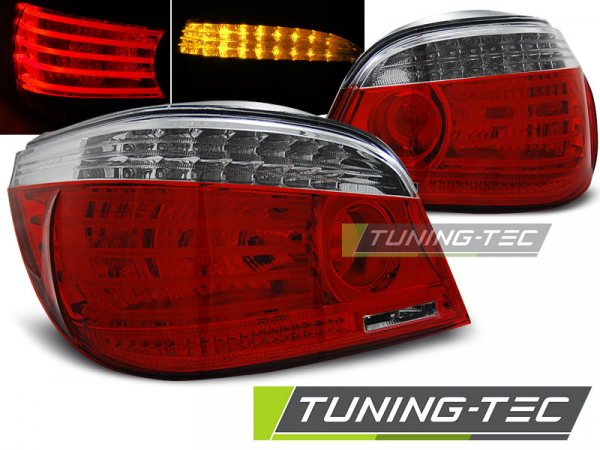 LED Upgrade Design Rückleuchten für BMW 5er E60 Limousine 03-07 rot/klar LCI Optik