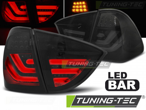 LED Lightbar Design Rückleuchten für BMW 3er E91 Touring 05-08 schwarz/rauch