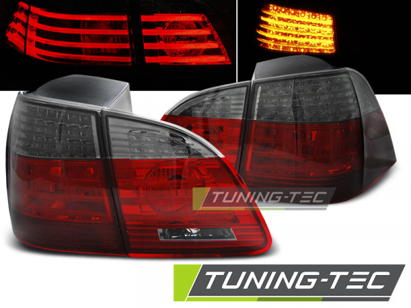 LED Upgrade Design Rückleuchten für BMW 5er E61 Touring 03-07 rot/rauch LCI Design