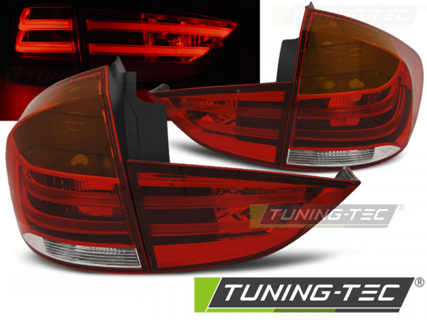 LED Lightbar Design Rückleuchten für BMW X1 E84 09-12 rot/klar