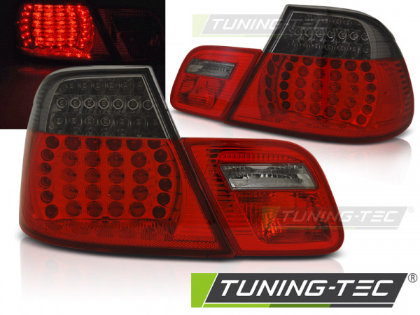 LED Upgrade Design Rückleuchten für BMW 3er E46 Coupe 03-06 rot/rauch