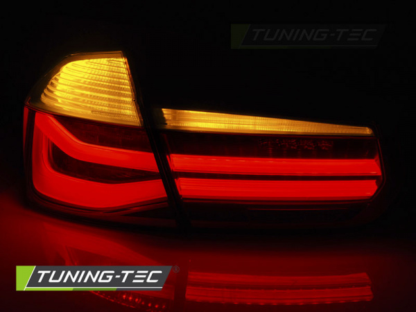 LED Lightbar Design Rückleuchten für BMW 3er F30 Limousine 11-15 rot