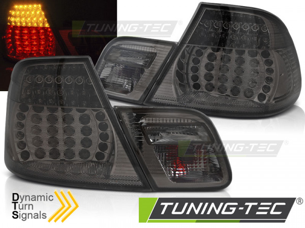 LED Upgrade Design Rückleuchten für BMW 3er E46 Coupe 99-03 rauch mit dynamischem Blinker