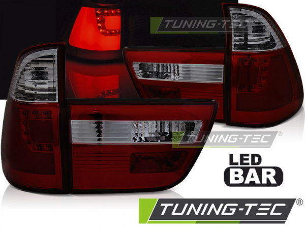 LED Upgrade Design Rückleuchten für BMW X5 E53 99-03 rot/rauch