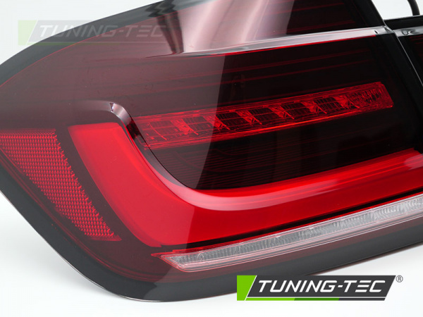 VOLL LED Lightbar Design Rückleuchten Set für BMW 3er F30 Limousine 11-18 rot/weiß mit dyn. Blinker