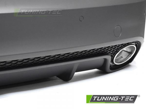 Upgrade Sport Design Heckstoßstange für Audi A5 8T / 8F 07-11 inkl. Zubehör in Schwarz matt