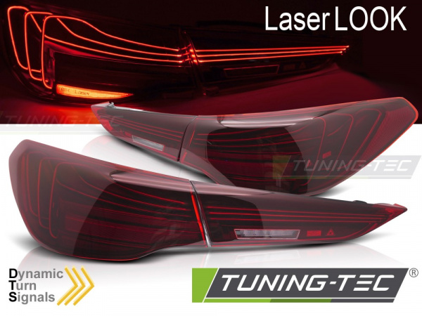 LaserLINE VOLL LED Rückleuchten Set für BMW 4er G22/G23 Coupe/Cabrio 20+  kirschrot mit dyn. Blinker