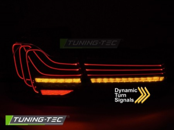 LaserLINE VOLL LED Upgrade Design Rückleuchten Set für BMW 3er F30 11-18 schwarz/rauch mit dyn. Blinker