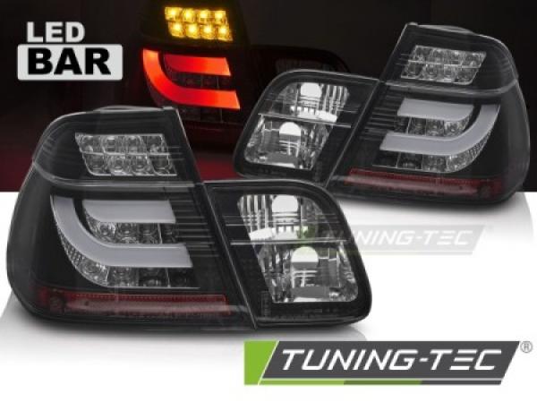 Upgrade LED Lightbar Design Rückleuchten Set für BMW 3er E46 Limousine 98-01 schwarz