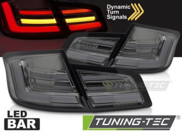 VOLL LED Lightbar Design Rückleuchten Set für BMW 5er F10 10-13 chrom/rauch mit dyn. Blinker