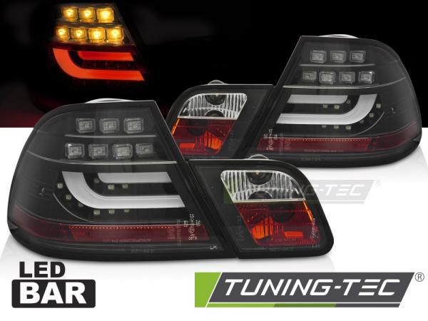 LED Upgrade Design Rückleuchten passend für BMW 3er E46 Coupe 99-03 Rot mit statischem Blinker