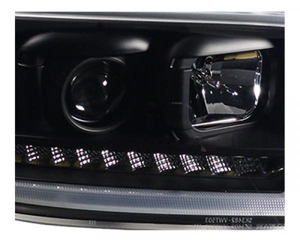 VOLL LED Upgrade Design Scheinwerfer Set VW T5 03-09 dynamisch schwarz