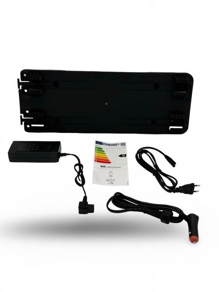 Upgrade+ "Freeze" Staufach Mittelkonsole Ablage für VW T5 03-09 mit Kühlfunktion, USB und Getränkehaltern + App Steuerung Grau