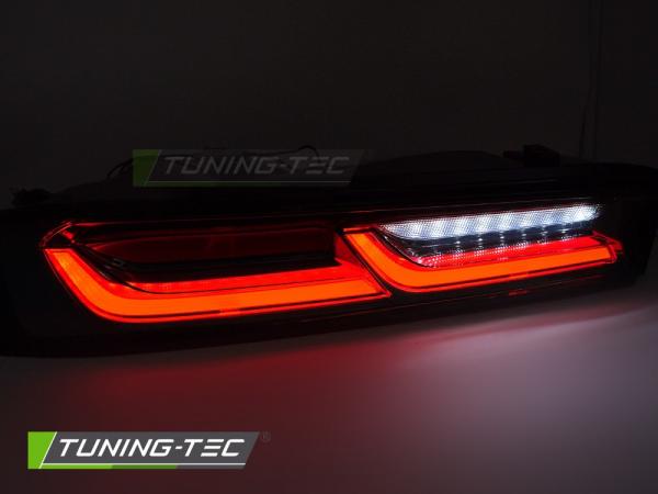VOLL LED Upgrade Design Rückleuchten Set für Chevrolet Camaro 16-18 schwarz/smoke mit dyn. Blinker