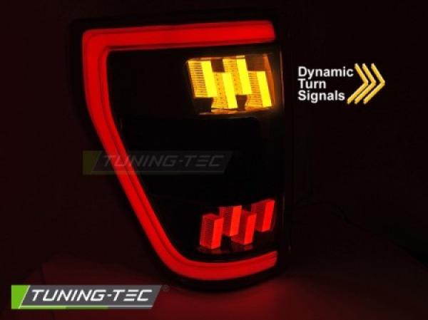 VOLL LED Upgrade Design Rückleuchten Set passend für Ford F150 MK14 20-23 schwarz/rauch mit dyn. Blinker