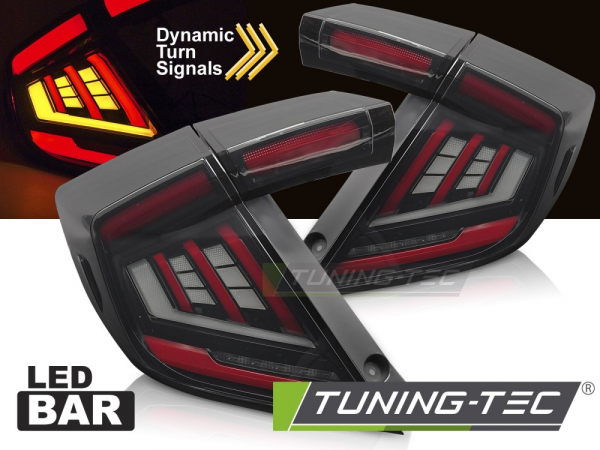 VOLL LED Rückleuchten Set für Honda Civic X 16-21 schwarz mit dyn. Blinker