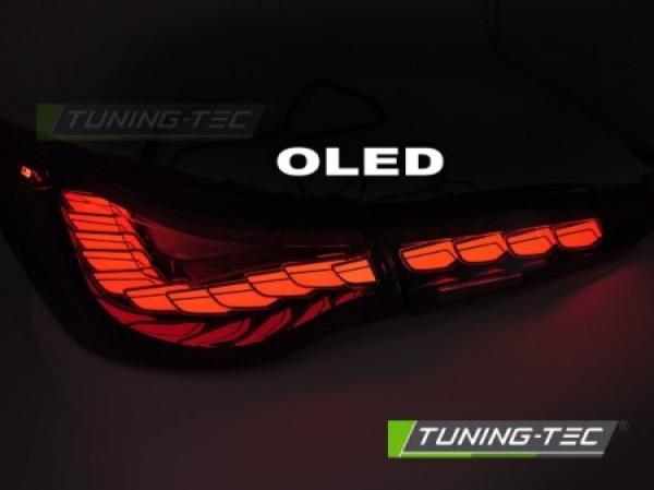 OLED VOLL LED Rückleuchten Set für BMW 4er G22/G23 Coupe/Cabrio 20+  kirschrot mit dyn. Blinker