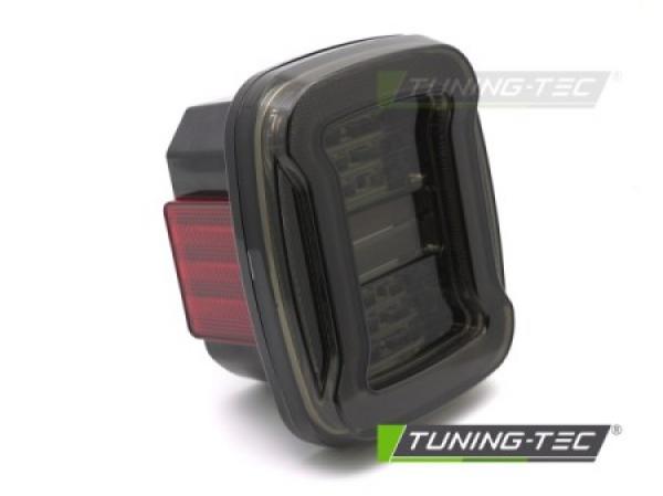 VOLL LED Upgrade Design Rückleuchten Set für Chrysler Jeep Wrangler  YJ 91-96 / TJ 96-06 schwarz/rauch dynamisch