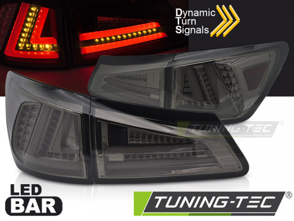 VOLL LED Lightbar Design Rückleuchten für Lexus LX II 06-13 rauch mit dyn. Blinker