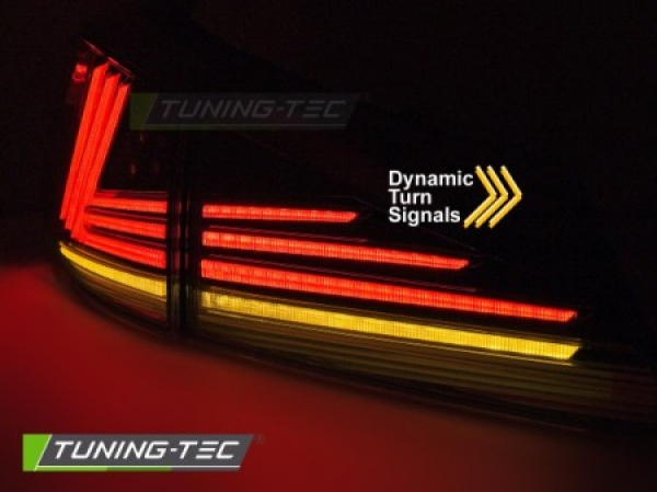 VOLL LED Lightbar Design Rückleuchten für Lexus IS 06-13 schwarz/rauch mit dyn. Blinker