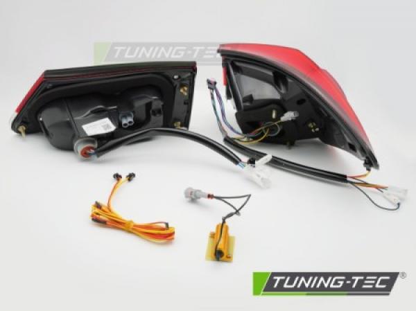 VOLL LED Lightbar Design Rückleuchten für Lexus IS 06-13 schwarz/rauch mit dyn. Blinker
