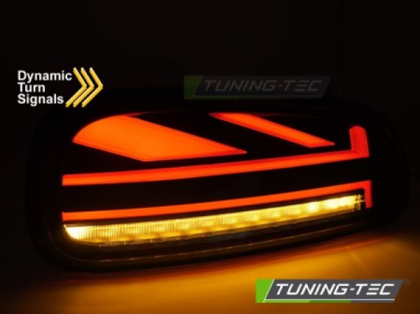 VOLL LED Lightbar Union Jack Design Rückleuchten Set für Mini Clubman F54 15-19 schwarz/rauch mit dyn. Blinker