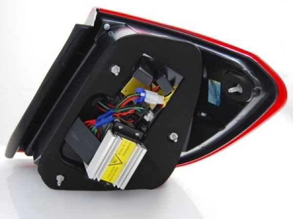 VOLL LED Upgrade Lightbar Design Rückleuchten Set für Mercedes Benz C-Klasse W204 T-Modell 07-10 rot/rauch