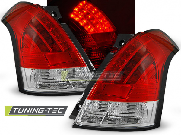 LED Upgrade Design Rückleuchten für Suzuki Swift III (MZ) 05-10 rot/klar