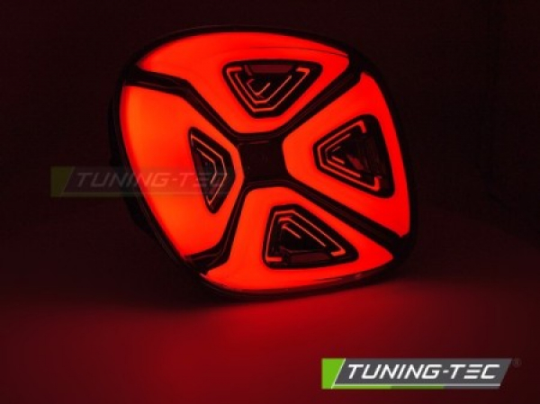 Upgrade VOLL LED Lightbar Design Rückleuchten für Smart Fortwo /Forfour (453) 14-19 rot / rauch