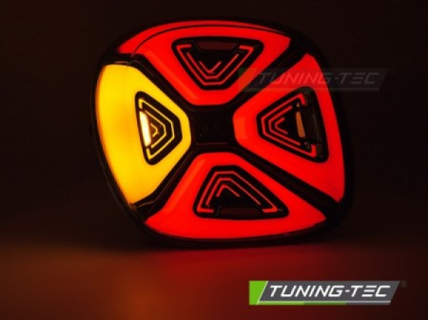Upgrade VOLL LED Lightbar Design Rückleuchten für Smart Fortwo /Forfour (453) 14-19 rot / rauch