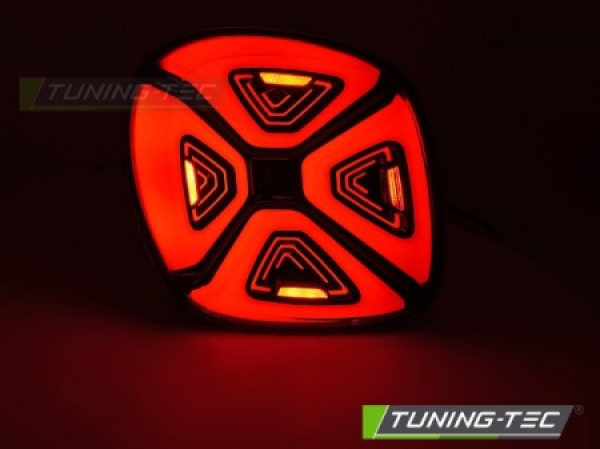 Upgrade VOLL LED Lightbar Design Rückleuchten für Smart Fortwo /Forfour (453) 14-19 rot / rauch