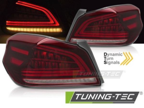VOLL LED Lightbar Design Rückleuchten Set für Subaru WRX 14-21 rot/rauch mit dyn. Blinker