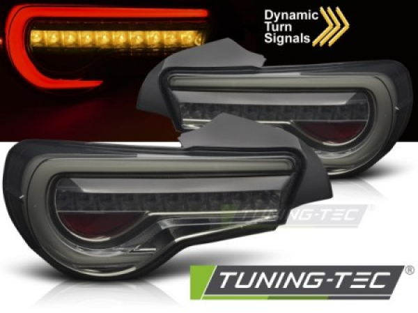 Upgrade LED Lightbar Design Rückleuchten für Toyota GT86 12-21 schwarz/rauch mit dyn. Blinker